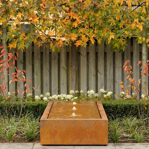Fuente de Agua Decorativa para Jardín o Patio Trasero, Cascada de Acero Corten - Product Image 5