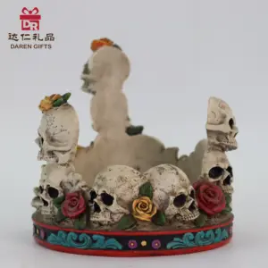Nhựa mô hình bức tượng trang trí nội thất bộ xương Halloween vườn thủ công mỹ nghệ nhựa