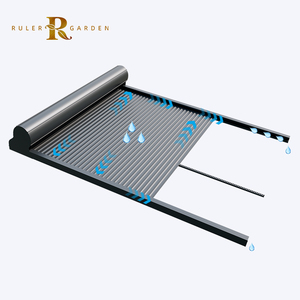 <span class=keywords><strong>Toit</strong></span> en verre monté horizontalement de taille personnalisée, volet roulant rétractable en aluminium, auvent de <span class=keywords><strong>toit</strong></span> électrique résistant au soleil, store roulant - Product Image 4