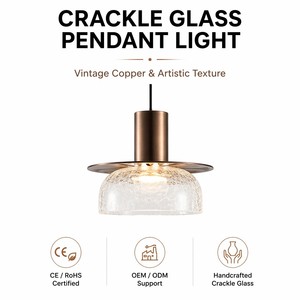 Lustre suspendu Art Déco antique en verre doré, à hauteur réglable, à économie d'énergie, avec abat-jour E26, pour salon, maison, <span class=keywords><strong>mariage</strong></span> - Product Image 1