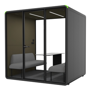 Cabina de oficina insonorizada para 4 personas, directa de fábrica, cabina acústica para conferencias, para espacios de trabajo abiertos - Product Image 4