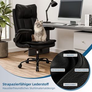 SEDIA DIREZIONALE ERGONOMICA XXL CON COMFORT PREMIUM NERA - Product Image 5