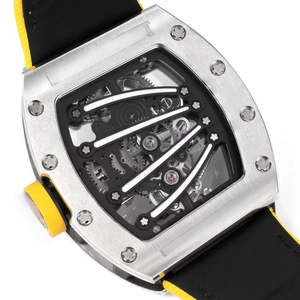 นาฬิกาข้อมือจักรกล RM 59-01 ตัวเรือนคอมโพสิตสุดหรู ระบบแมนนวล ทูร์บิญอง หน้าปัดทรงอสมมาตร โครงกระดูก นาฬิกาสปอร์ตจักรกลสำหรับผู้ชาย - Product Image 4