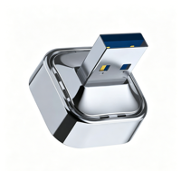 Vastfly CP18 2026 Sensación Viral 2 en 1, Adaptador Inalámbrico CarPlay Link BT5.3 con WiFi Dual de 5GHz, Conexión Rápida, Adaptador USB Portátil para Auto