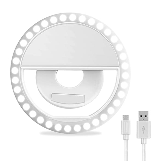 2022 New Portable Rechargeable Usb Clip Camera Video Mobile Phone Selfie Light Ring