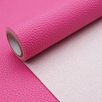 Litchi rose Texture PU tissu cuir 1.3mm d'épaisseur Faux cuir synthétique matériel pour tapisserie d'ameublement artisanat bricolage couture canapé