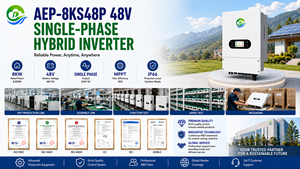 Inversor Solar Híbrido de 8KW con Entrada de Energía Solar de 16000W, Carga de Batería de 190A y Tecnología Dual MPPT - Product Image 6
