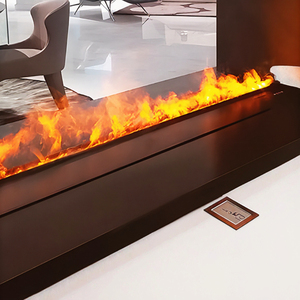 Chimenea eléctrica personalizable, control remoto, agua de vapor, LED que cambia de Color, inserto montado en la pared, humidificador de llama de agua de vapor - Product Image 3