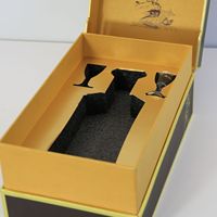 Emballage personnalisé de luxe pour boîtes de spiritueux et de vins |   Boîte cadeau rigide en matériaux recyclés pour vin rouge, vodka, soda, liqueur, avec insert personnalisé