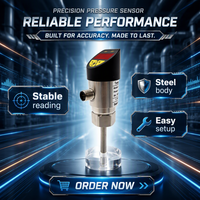 Meilleur prix pour un capteur et transmetteur de température numérique 4-20mA Pt100 avec sonde de 600 mm en acier inoxydable IP65 Riseon RST-01A
