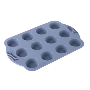 Moules à pâtisserie en silicone écologiques à 12 cavités, moules à tartelettes en forme de cœur, moules à muffins rectangulaires, moules à cupcakes antiadhésifs, résistants à la chaleur - Product Image 1