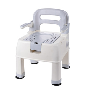 Silla de seguridad para baño para personas mayores y mujeres embarazadas con taburete antideslizante, capacidad de peso de 250 kg, material PP, diseño moderno - Product Image 5