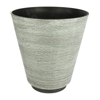 Pot de fleurs décoratif en plastique de style nordique, forme ronde, grand, minimaliste, pour plantes d'intérieur
