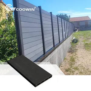 Wood Plastic Composite Fencing Garden Used Material Outdoor Privacy WPC Fence