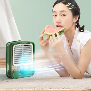 Wholesale Modern ABS <b>Small</b> <b>Desk</b> with Mist Spray & LED Night Light USB Rechargeable Portable Desktop Cooling - Product Image 1