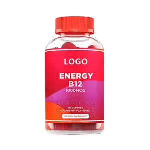 Natural Energy Private Label Healthcare Supplements Gummies Hair Loss Pre Workout Vitamin B12 Gummies Creatine Monohydrate
