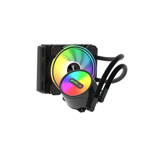 ชุดระบายความร้อนด้วยน้ำสำหรับคอมพิวเตอร์ตั้งโต๊ะ พร้อมหน้าจอ  พัดลม RGB ขนาด 120 มม. ระบบ PWM กำลังไฟ 150 วัตต์ สำหรับระบายความร้อนซีพียู  แบบ AIO พร้อมหม้อน้ำ - Product Image 6