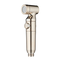 Vente chaude Chrome One-Touch Stop Accessoires de robinet de salle de bain Bidet coloré Filtre de pommeau de douche de toilette avec coton PP