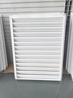 Lames d'ombrage fixes extérieures en aluminium anti-tempête et anti-pluie, 1,0 mm/1,2 mm, avec moustiquaire, durables et écologiques