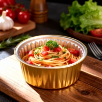 Barquette à tartelettes écologique en aluminium moulé de 50 ml, mini moule à pâtisserie jetable avec couvercle en plastique PET