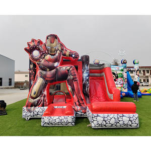 Structure gonflable populaire pour adultes, château gonflable de <span class=keywords><strong>jeu</strong></span> sportif, château gonflable <span class=keywords><strong>héros</strong></span> de dessin animé avec toboggan - Product Image 1
