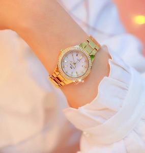 <span class=keywords><strong>Montre</strong></span>-Bracelet de Luxe BS 1258 pour <span class=keywords><strong>Femme</strong></span>, Marque de Prestige, <span class=keywords><strong>Or</strong></span> Élegant, <span class=keywords><strong>Montre</strong></span> en Acier Inoxydable avec Cristaux et Diamants - Product Image 5