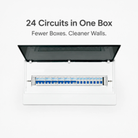 Boîte de distribution électrique en plastique 24 voies JINHAI AI-24 MCCB personnalisée pour intérieur certifiée CE