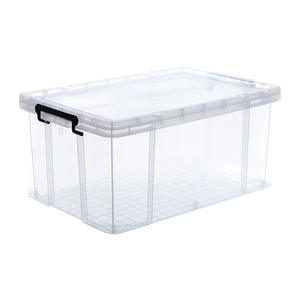 Caja de Almacenamiento de Plástico Transparente con Tapa, Organizador de Juguetes Rectangular Reforzado, Tamaño Grande X-6070 - Product Image 1