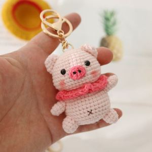 Colgante de muñeca tejido a mano, llavero de animal pequeño de ganchillo, decoración colgante para bolso estilo boho, artesanía hecha a mano - Product Image 5