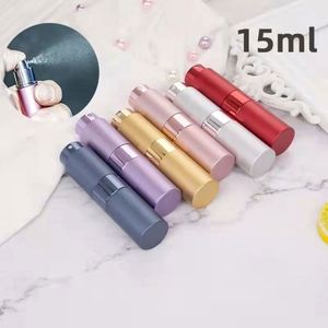 New Design Empty Luxury Aluminum Packaging <b>Bottle</b> Rotating Spray Atomizer Glass <b>Perfume</b> <b>Bottle</b> - Product Image 5