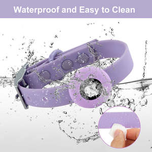 <span class=keywords><strong>Collar</strong></span> para Gato Moderno, de Lujo, Ajustable, Hecho a Mano, de Nailon Suave, Ecológico, con Rastreador GPS AirTag, Diseño Sólido e Impermeable - Product Image 4