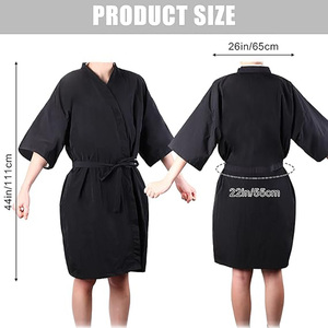 Commercio all'ingrosso logo personalizzato barbiere negozio di bellezza <span class=keywords><strong>donna</strong></span> abito taglio di capelli mantello impermeabile grembiule <span class=keywords><strong>parrucchiere</strong></span> kimono - Product Image 2
