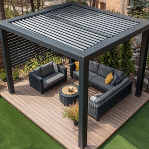 Pavillon à lames robuste de qualité commerciale avec fonctionnement motorisé certifié IP65 pour une utilisation en <span class=keywords><strong>terrasse</strong></span> de <span class=keywords><strong>restaurant</strong></span> par tous les temps - Product Image 3