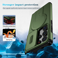 Étui de téléphone magnétique antichoc en TPU+PC de conception ultra-luxe pour Samsung Galaxy S26 S25 S24 S23 Ultra A25 5G