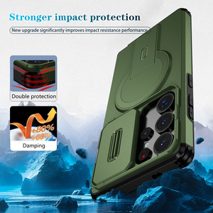 Custodia per <span class=keywords><strong>Telefono</strong></span> Ultra Lussuosa <span class=keywords><strong>di</strong></span> Design in TPU+PC, Magnetica e Antiurto per Samsung Galaxy S25 S24 S23 Ultra A25 5G - Product Image 2