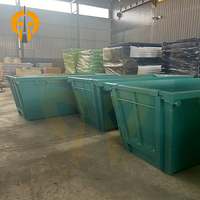 Bacs de tri mobiles pour matériaux, disponibles en plusieurs tailles, pour usines de recyclage des déchets