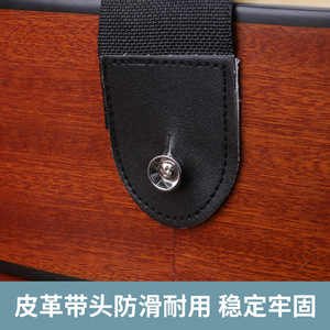 Sangle de guitare universelle en nylon noir réglable pour guitare acoustique électrique ukulélé - Product Image 2