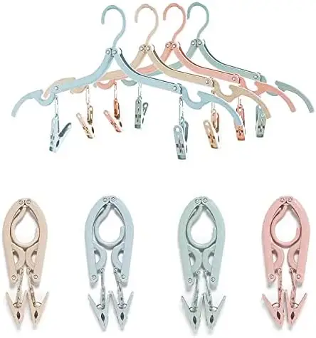 Opvouwbare Kleerhangers 8-delige Opvouwbare Kleerhangers Reisaccessoires Voor Buitenactiviteiten Reizen