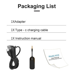 Nouvel adaptateur <span class=keywords><strong>audio</strong></span> <span class=keywords><strong>sans</strong></span> <span class=keywords><strong>fil</strong></span> Tooya M28 2-en-1 5.4 10 Mbps émetteur-récepteur <span class=keywords><strong>pour</strong></span> casques AUX, voiture, avion, PC, gym, Switch - Product Image 2