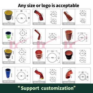 خرطوم سيليكون مطاطي مخصص بدرجة حرارة عالية لسخان المبرد التلقائي أنبوب مياه للمحرك التطبيق الصناعي - Product Image 3