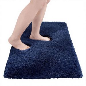 High Quality 1pc Machine Made Ultra Soft Bathmat Thickened Plush Anti-Slip Non Slip <b>Waterproof</b> Super Absorbent Bathroom Floor - Product Image 1