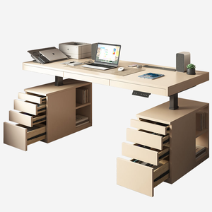 <span class=keywords><strong>Escritorios</strong></span> de pie ajustables en altura de lujo con cajones, mesas elevadoras ergonómicas eléctricas Boss - Product Image 3