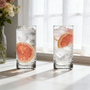 Gobelets à eau en verre faits à la main, imprimés sur mesure, avec base épaissie, capacité de 10,65 oz, pour cocktails et usage quotidien - Product Image 5