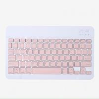Keyboard Virtual Nirkabel BT LED Mini Isi Ulang Plastik USB Tipe-C Ukuran Penuh untuk iPad & Ponsel Android Baru