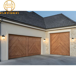 Portes <span class=keywords><strong>de</strong></span> <span class=keywords><strong>garage</strong></span> sectionnelles électriques personnalisées à isolation thermique et grain <span class=keywords><strong>de</strong></span> bois pour villa - Product Image 1