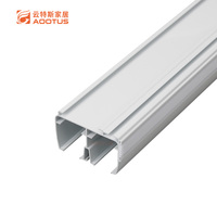 Système de rail en aluminium sans chaîne pour stores romains sans cordon, mécanisme de levage manuel, rail simple ou double pour stores romains sur mesure