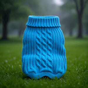 Pull pour chien DB en coton côtelé, col montant, vêtements d'hiver pour chien, taille XS, design élégant et robuste - Product Image 2