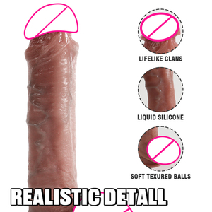 Neue Bestseller Sexspielzeuge für Frauen 10 Frequenz-Vibrationen Vibrator <span class=keywords><strong>Dildo</strong></span> für Frauen Realistischer Weicher Männlicher <span class=keywords><strong>Dildo</strong></span> Weiblicher Masturbator - Product Image 2