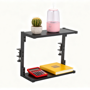 <span class=keywords><strong>CHICON</strong></span> Standing Clamp-On Metal Single Tier Desk Organizer Estantería Soporte para dispositivos de juego Almacenamiento de joyas-Multifunción - Product Image 5