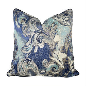 Jacquard dekoratif persegi mewah bantal lempar padat 20x20 24x24 sarung bantal untuk dekorasi rumah Hotel potret bantal dekoratif - Product Image 3